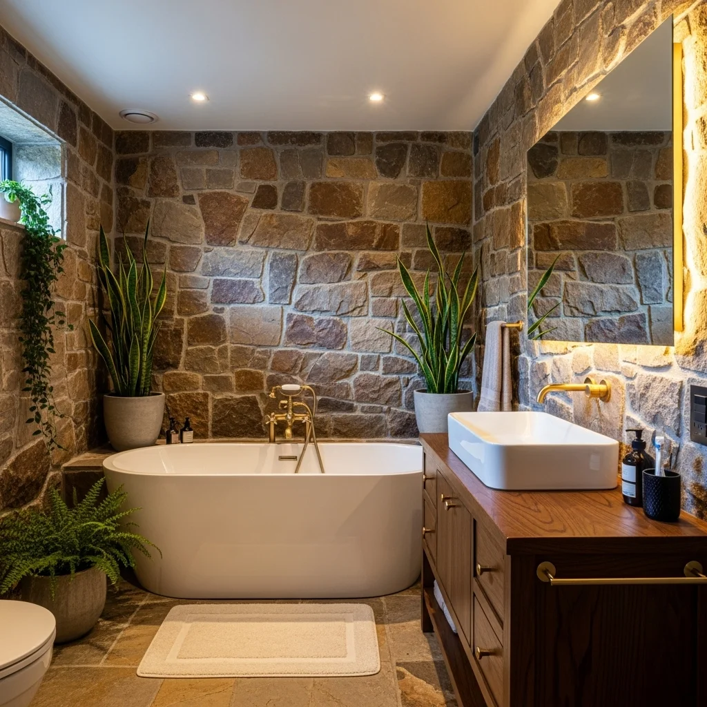  Incorporate Natural Stone Walls