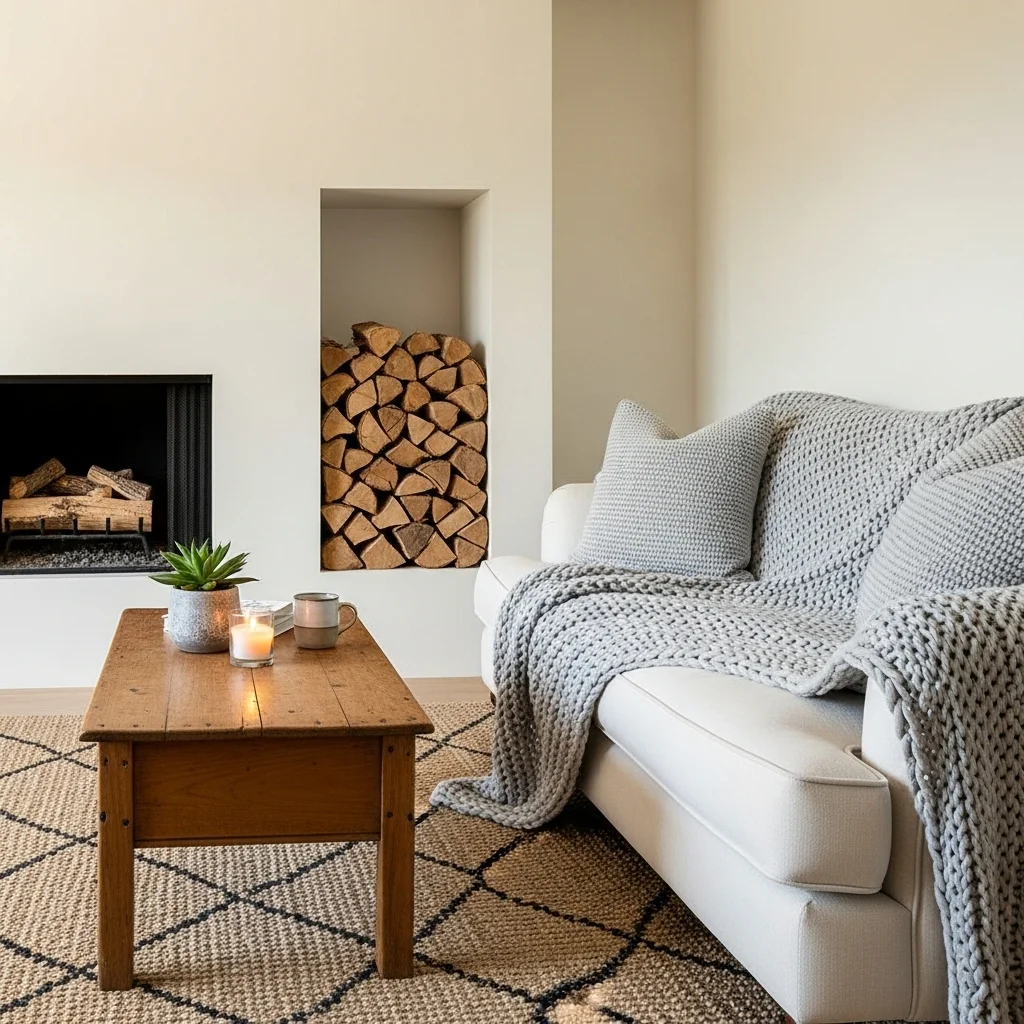 Incorporate a Wood Storage Nook