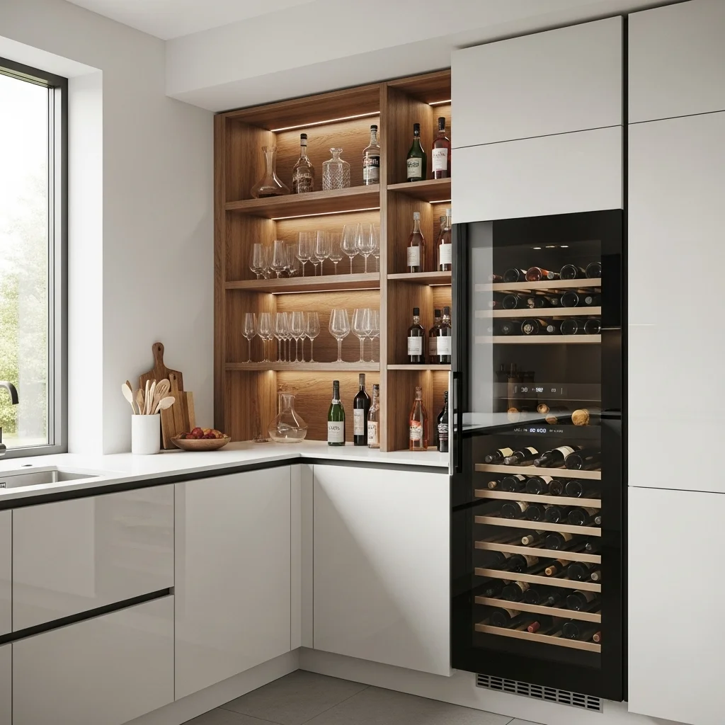  Install Built-In Wine or Beverage Storage