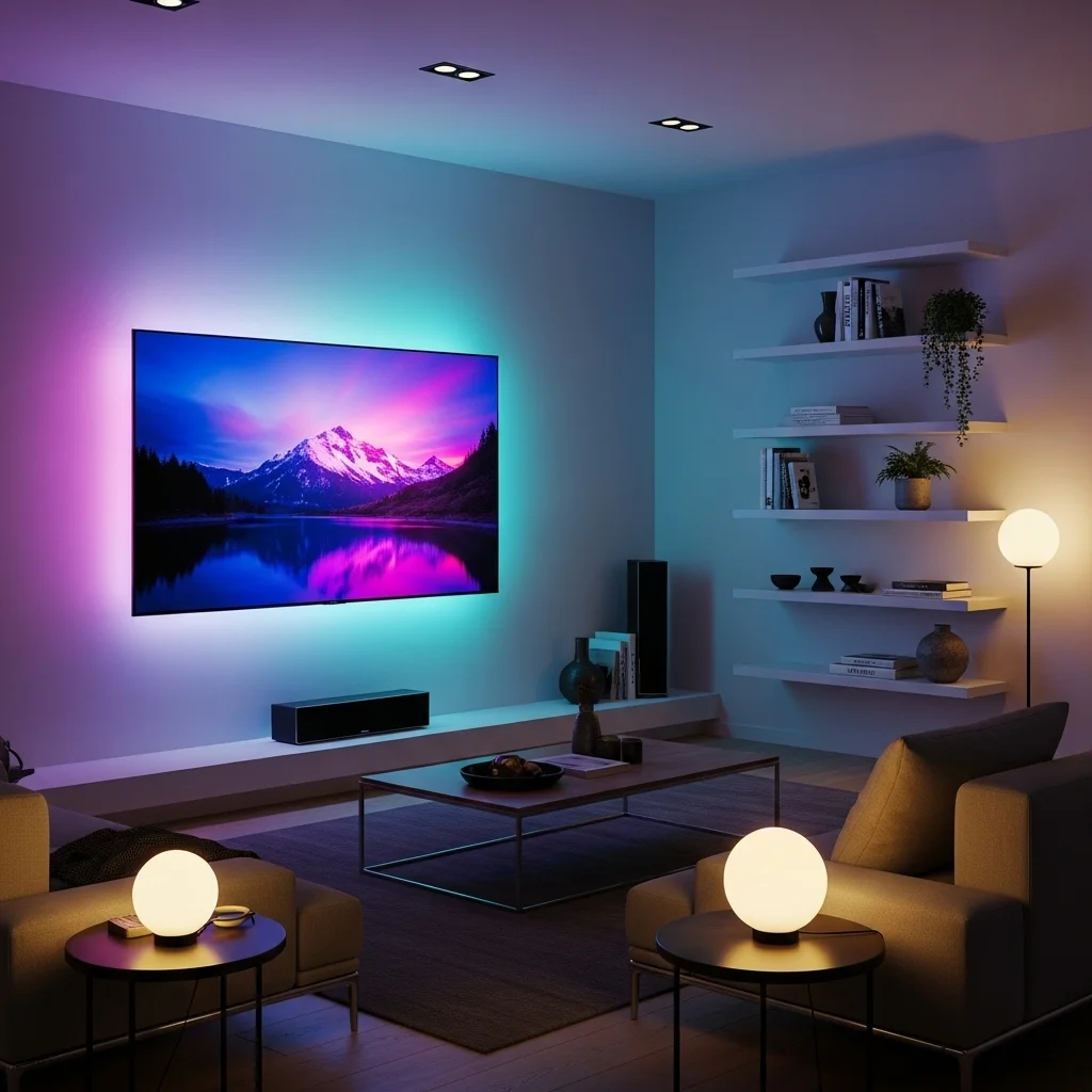  Install LED Backlighting Behind the TV