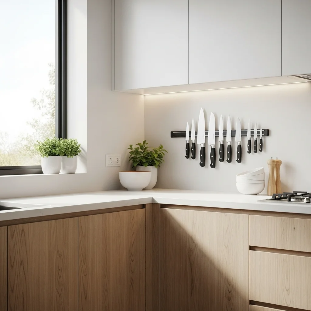 Install Magnetic Knife Strips