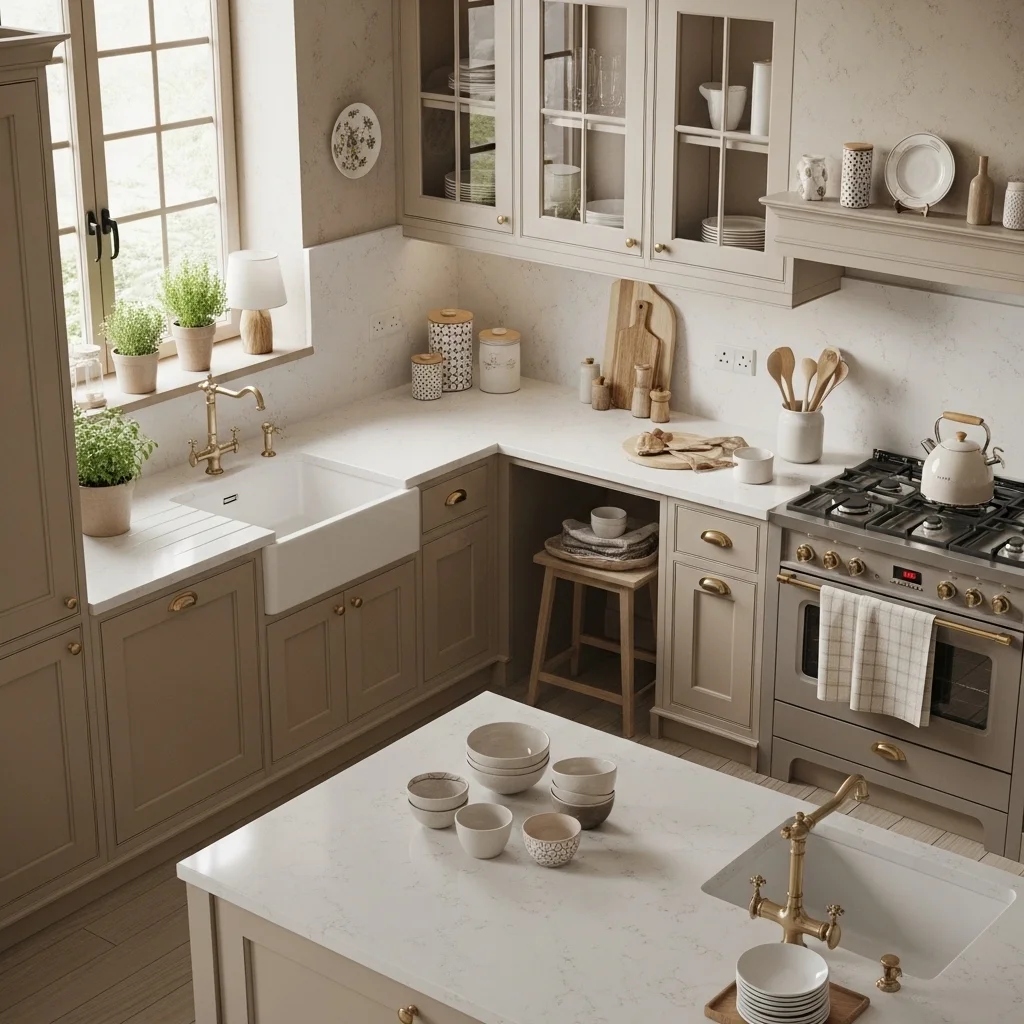 Layer Different Shades of Beige