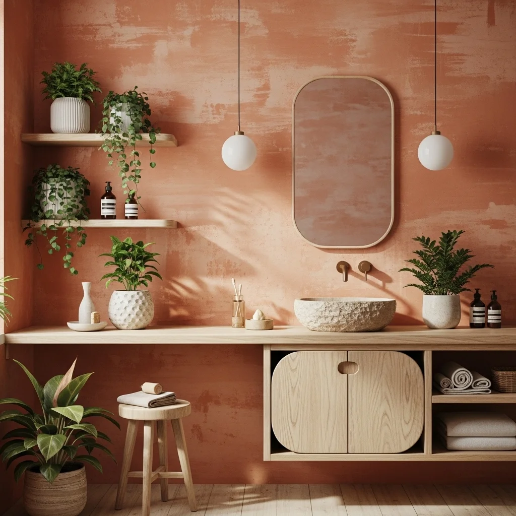  Lime-Washed Terracotta Earth Glow