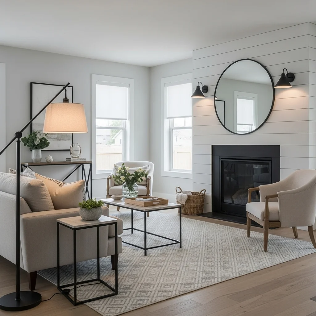 Mix Farmhouse with Modern Touches