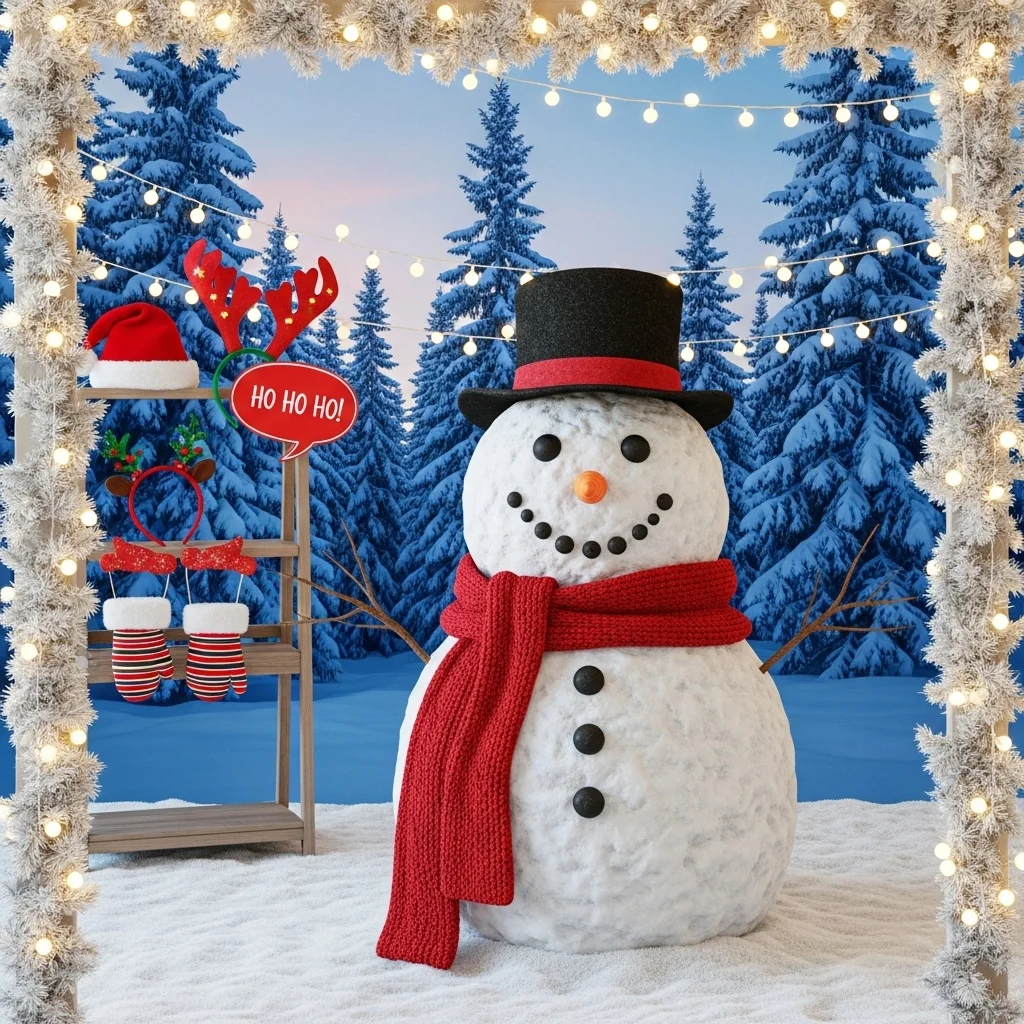 Snowman Photo Booth