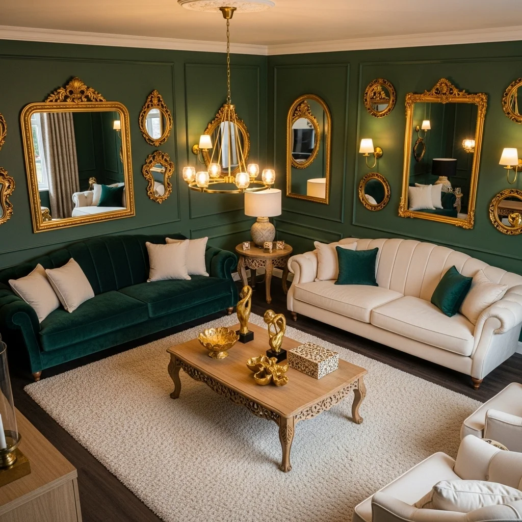  Style with Cream and Gold Accents