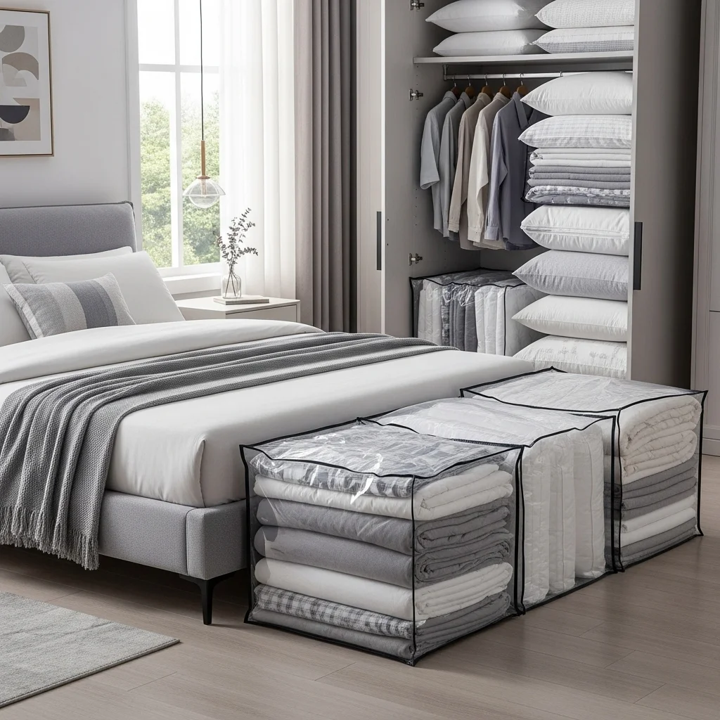 Try Vacuum-Sealed Storage Bags