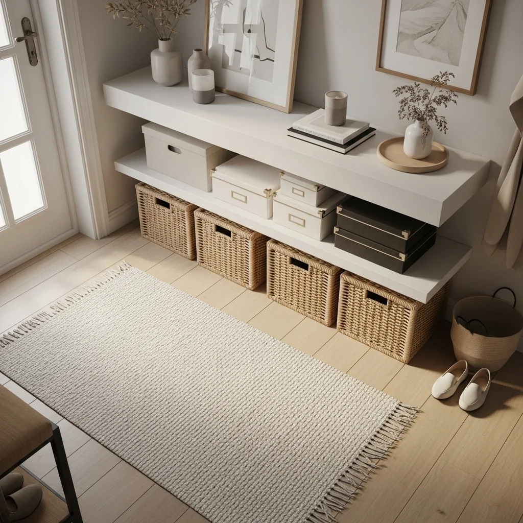  Use Baskets and Boxes for Hidden Storage