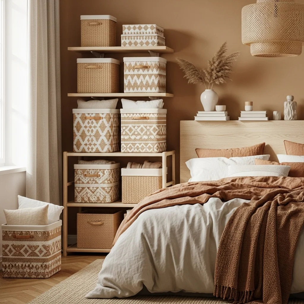 Use Decorative Baskets or Bins