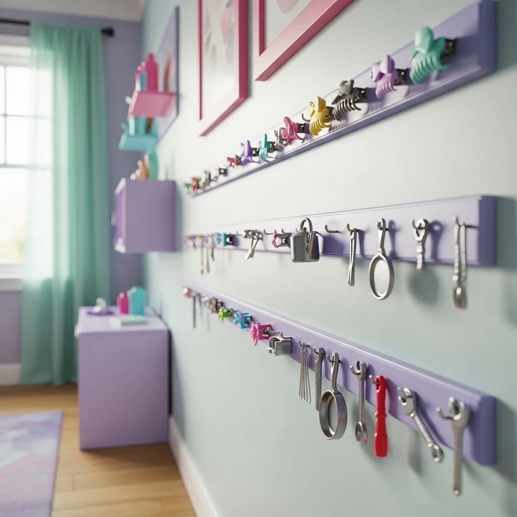  Use Magnetic Strips for Metal Accessories