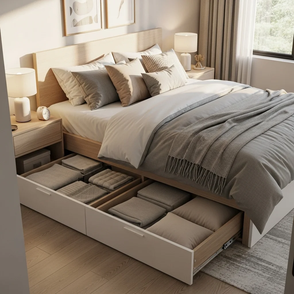 Use Under-Bed Storage Drawers