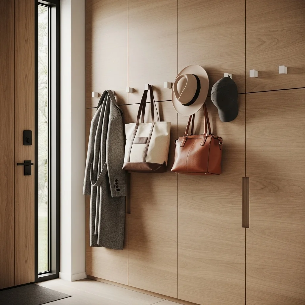 Use Wall Hooks for Quick Grab-and-Go Storage