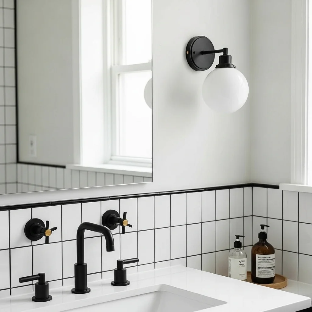  Vertical Subway with Dark Grout Contrast