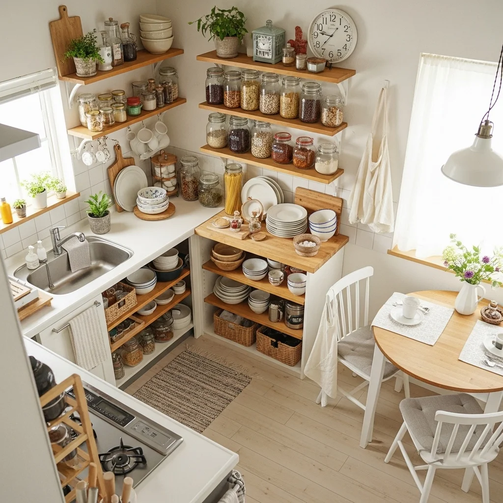  Add Open Shelving for Airiness