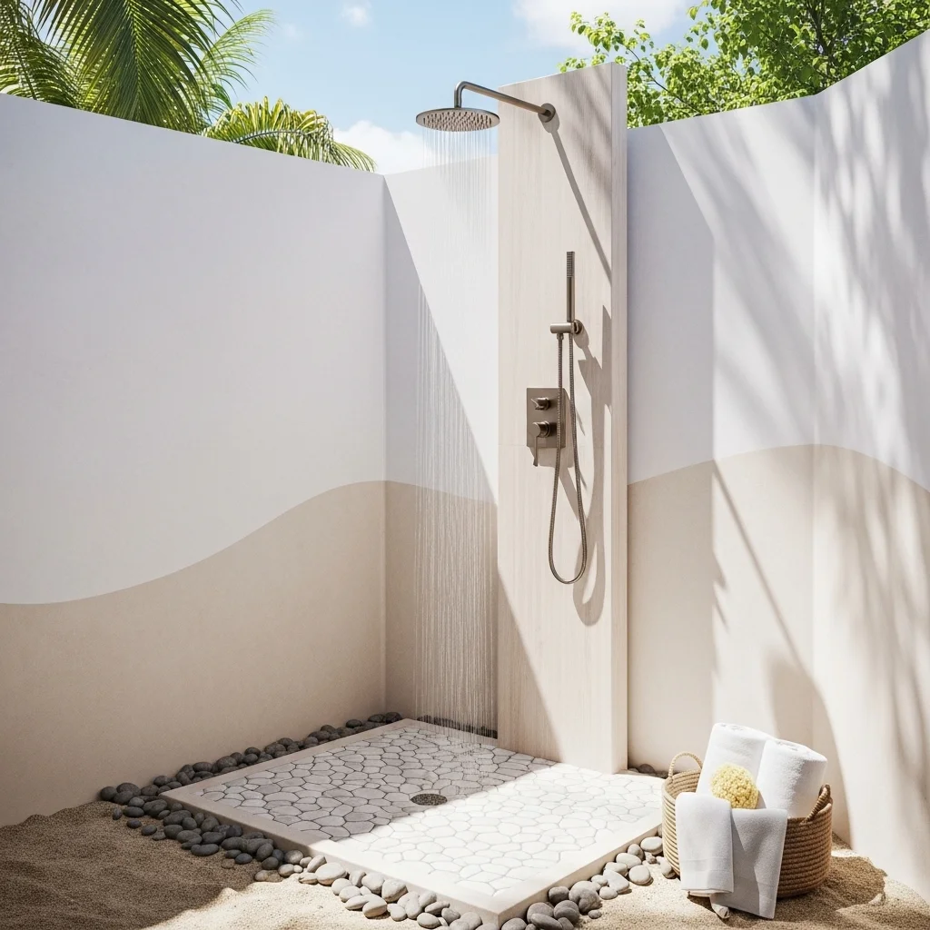 Add a Minimalist Rainfall Showerhead