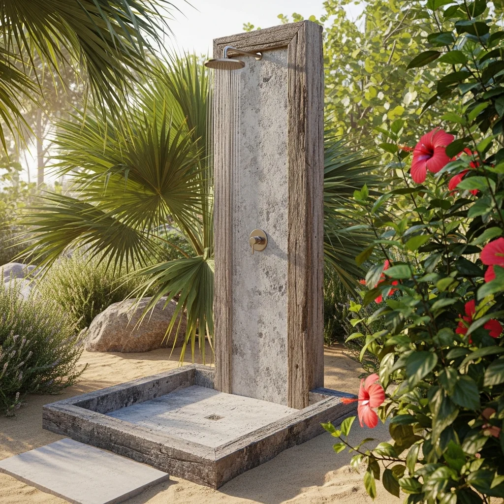 Add a Rustic Concrete Base for Durability