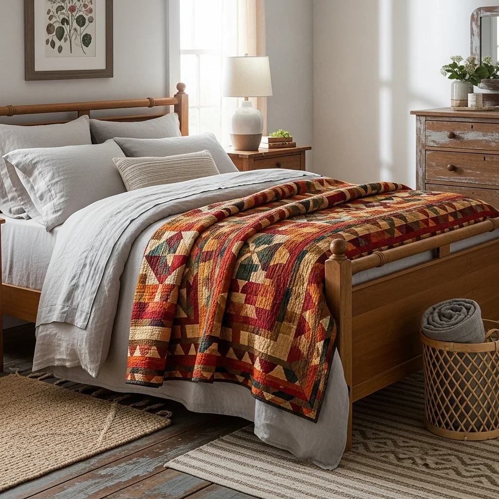 Add a Statement Quilt or Coverlet