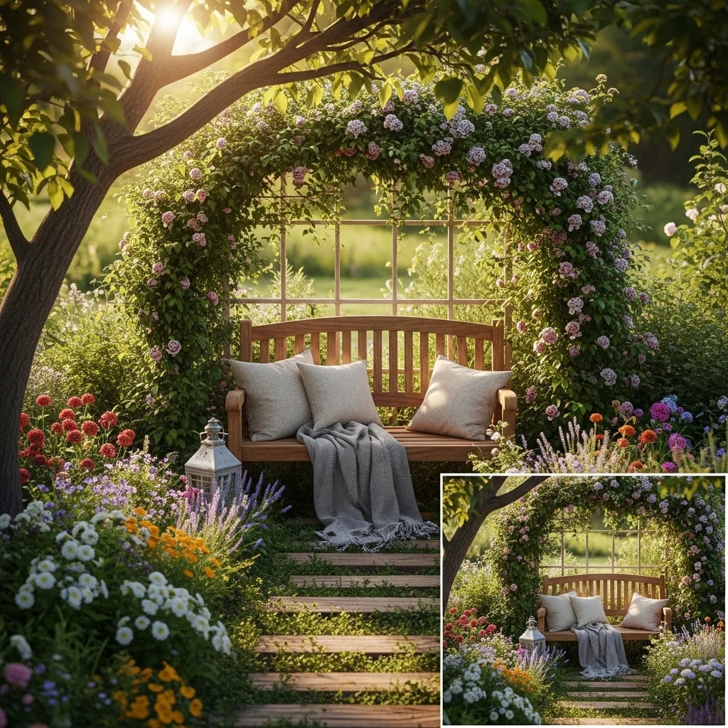 Create a Cozy Garden Nook with a Bench