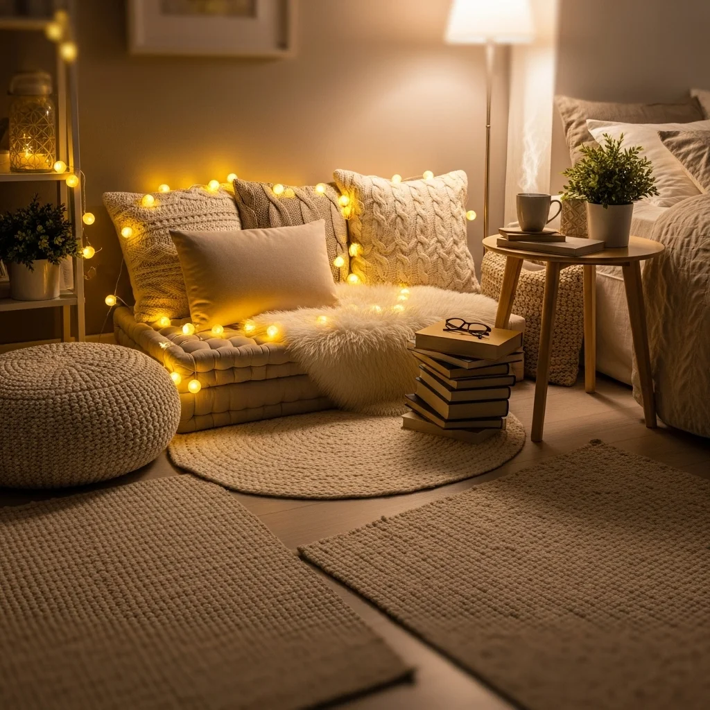 Create a Fairy Light Reading Nook