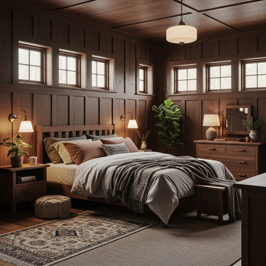  Dark Walnut Paneling Cocoon