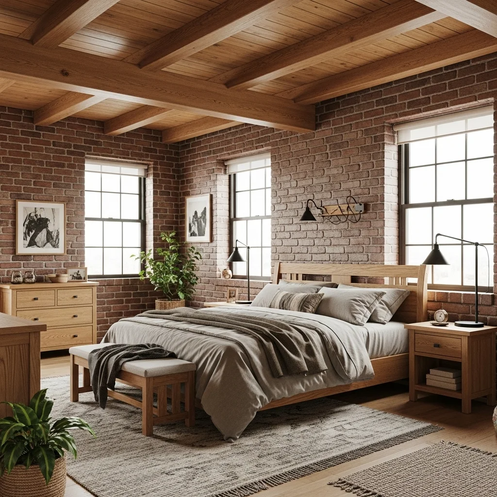  Exposed Brick and Beam Loft Retreat
