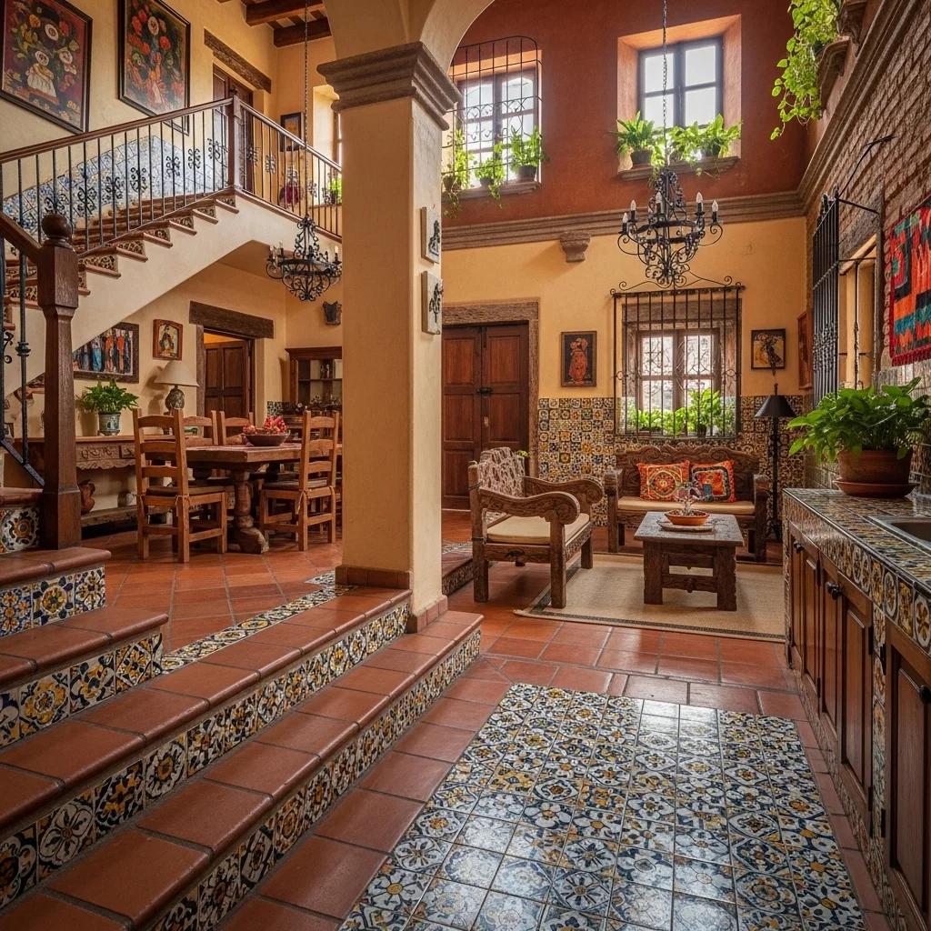 Hand-Painted Mexican Tiles