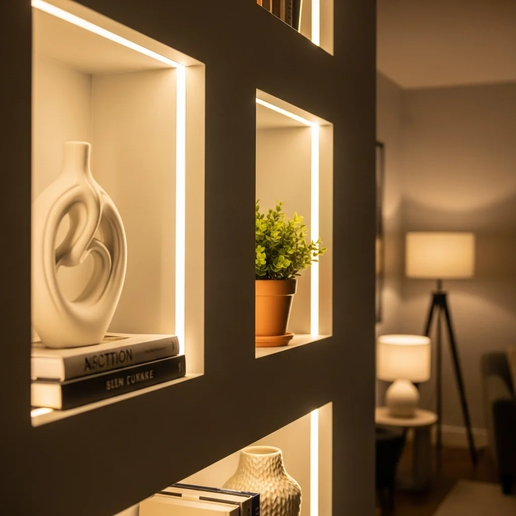 Highlight Architectural Niches With LED Glow