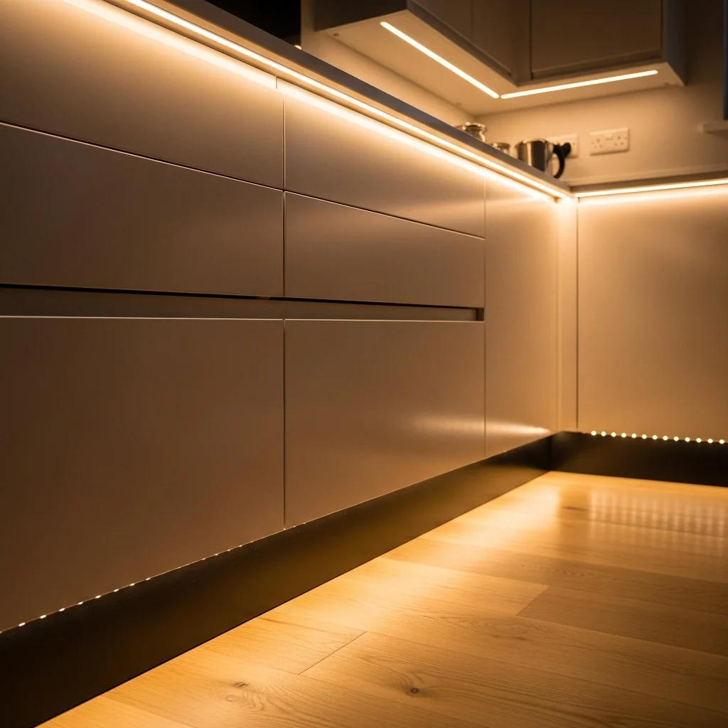Illuminate Kitchen Toe Kicks With Soft LED Strips