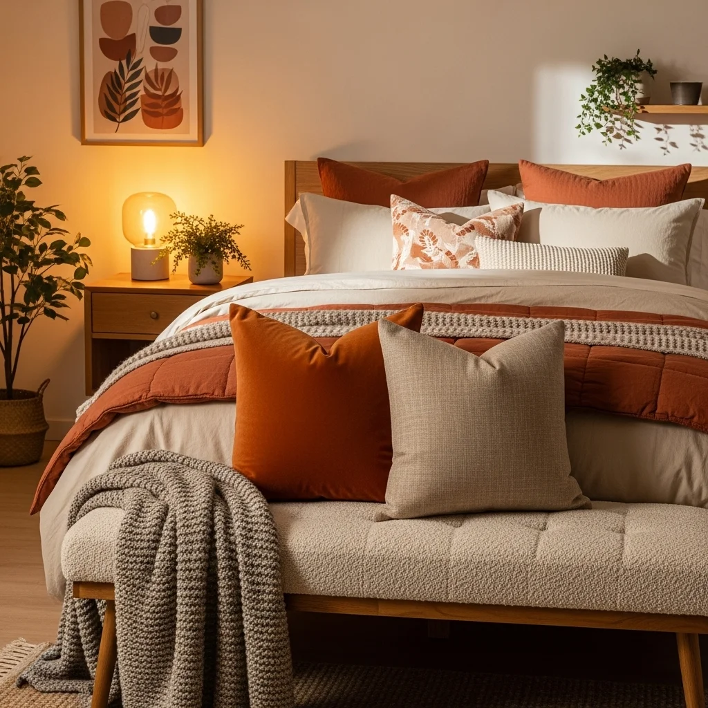  Include a Cozy Bench or Ottoman