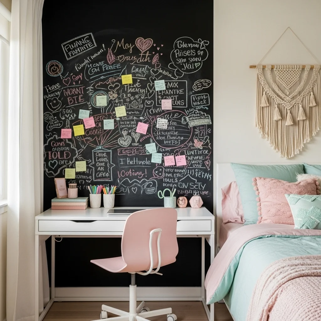Incorporate a Chalkboard or Whiteboard Wall
