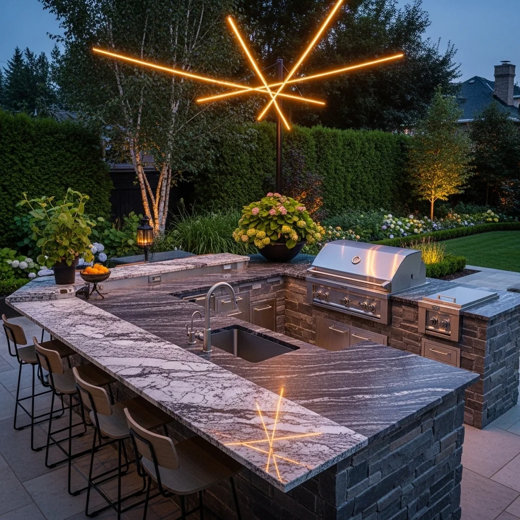 Island with Bar Seating