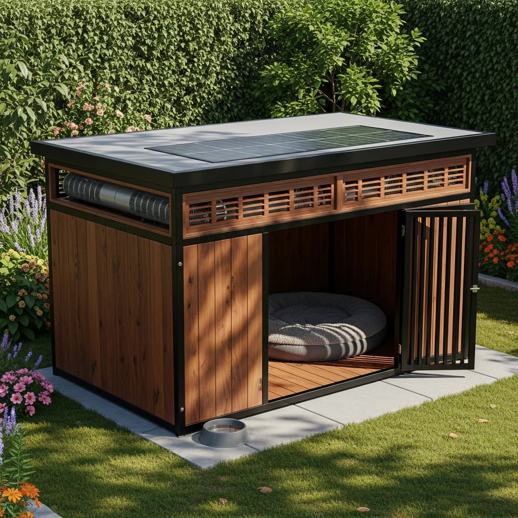 Kennel with a Built-In Cooling System