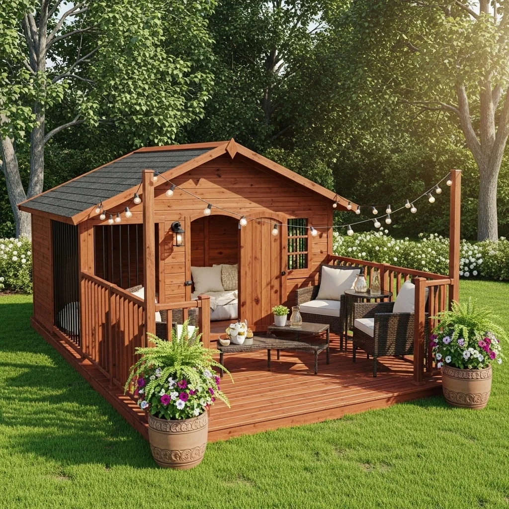 Luxury Kennel with Patio or Deck