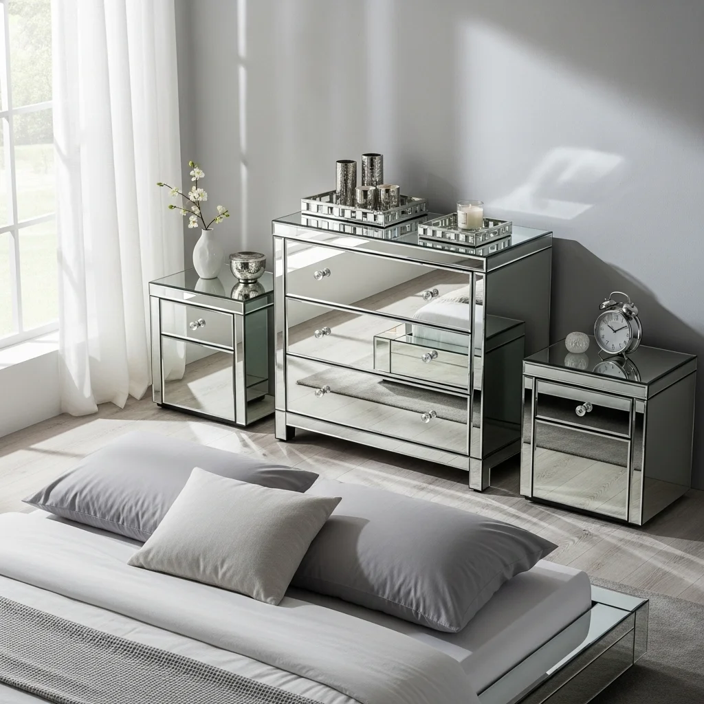 Mirrored Furniture and Accessories