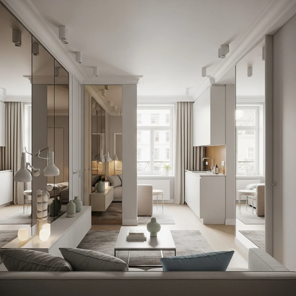 Mirrors to Expand Space