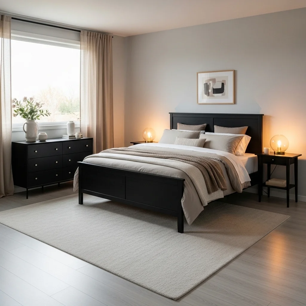  Mix Black with Soft Neutrals