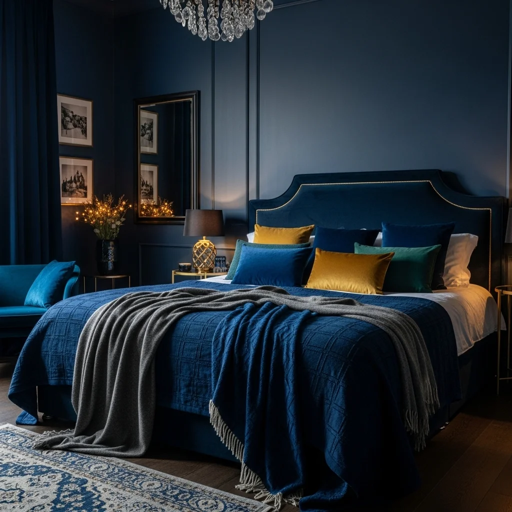 Moody Navy Luxe Velvet Escape