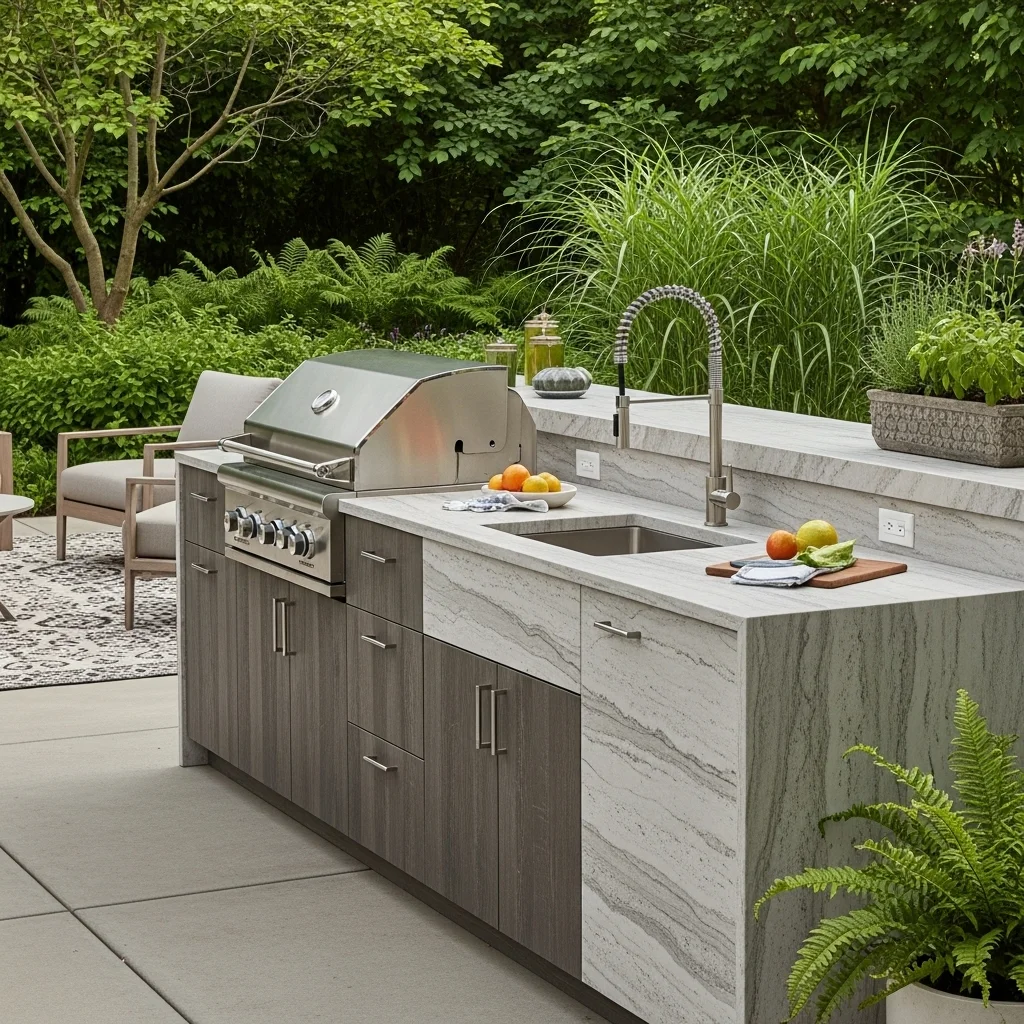 Outdoor Sink and Prep Area