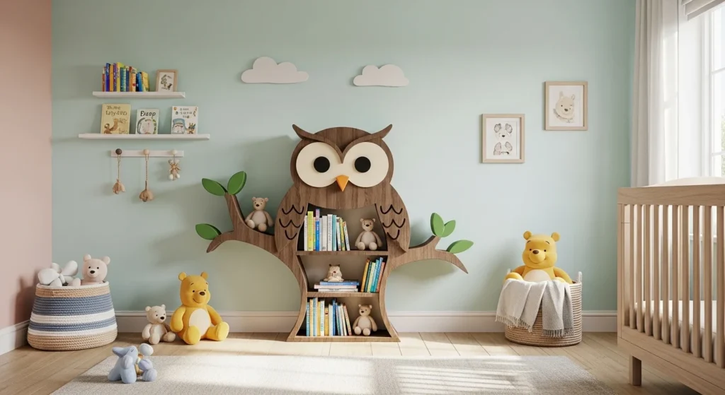 Owl’s Tree-Branch Bookshelf
