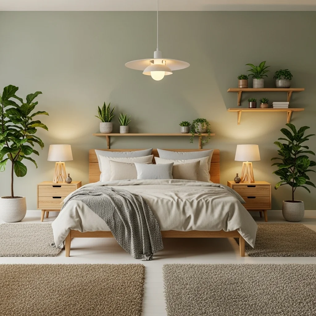  Pair Sage Green with Natural Wood