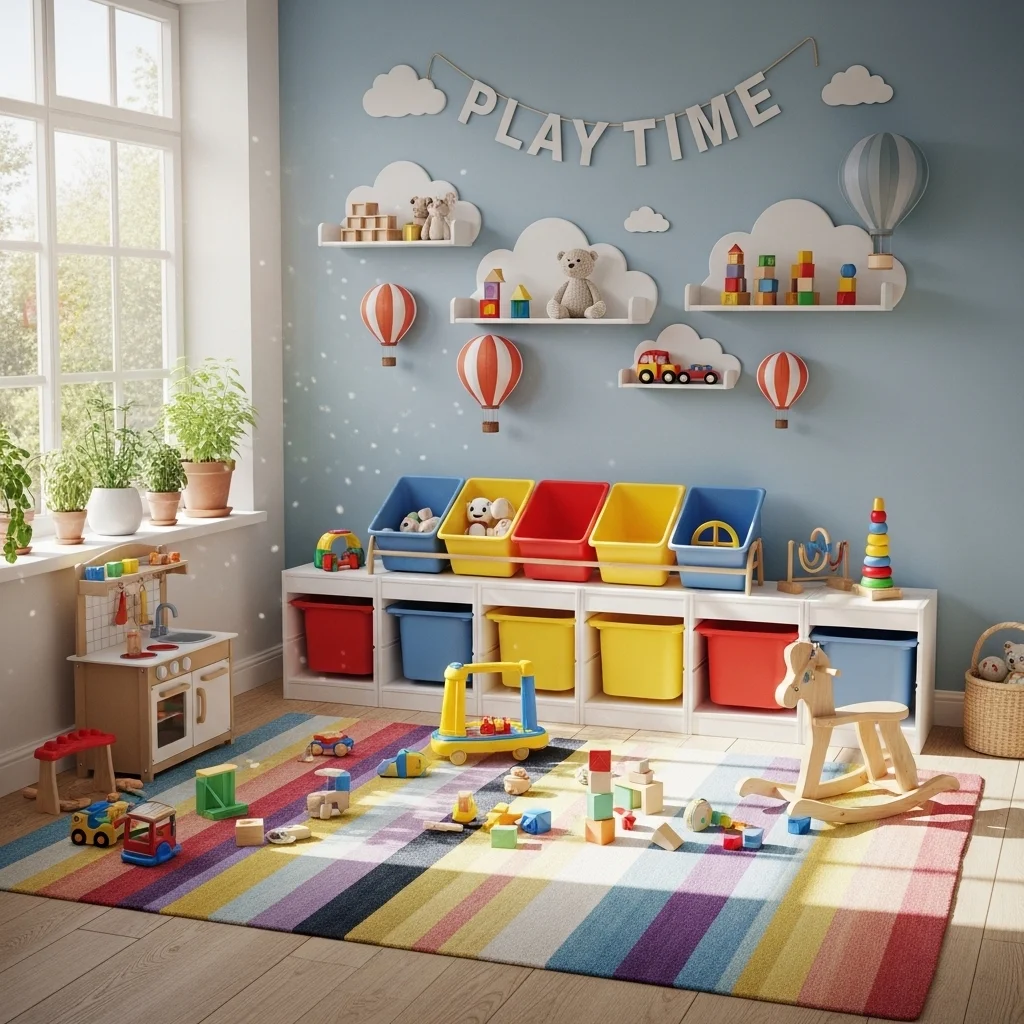 Playful Wall Shelves for Toy Storage