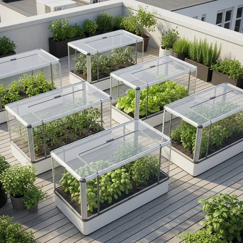 Rooftop Greenhouse Boxes