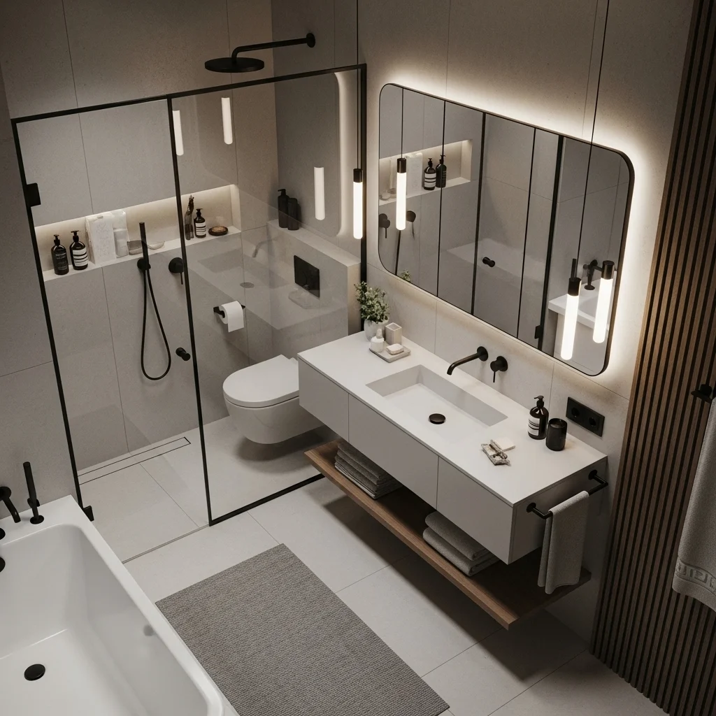 Sleek Matte Grey Minimalist Haven