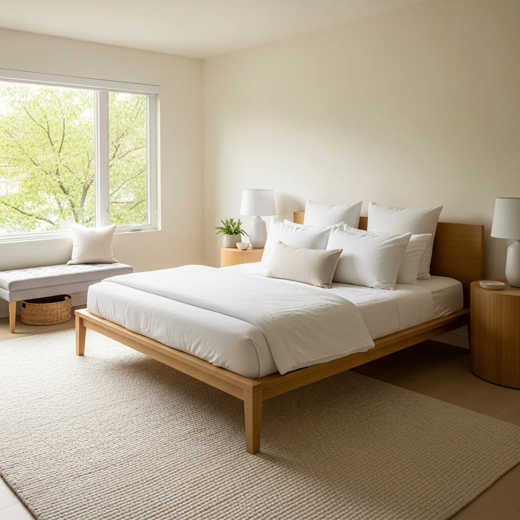 Sleek Platform Bed with Minimalist Lines