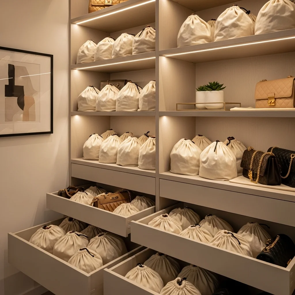 . Store Bags in Dust Bags for Protection