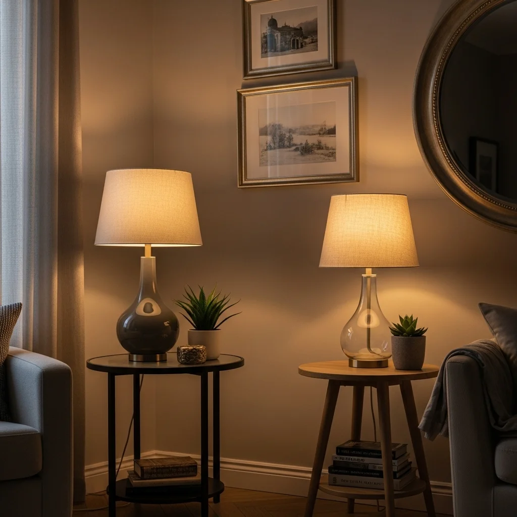 Swap Lamps or Lampshades Around the House