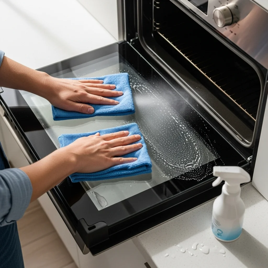 Tackle the Oven Glass Door Separately