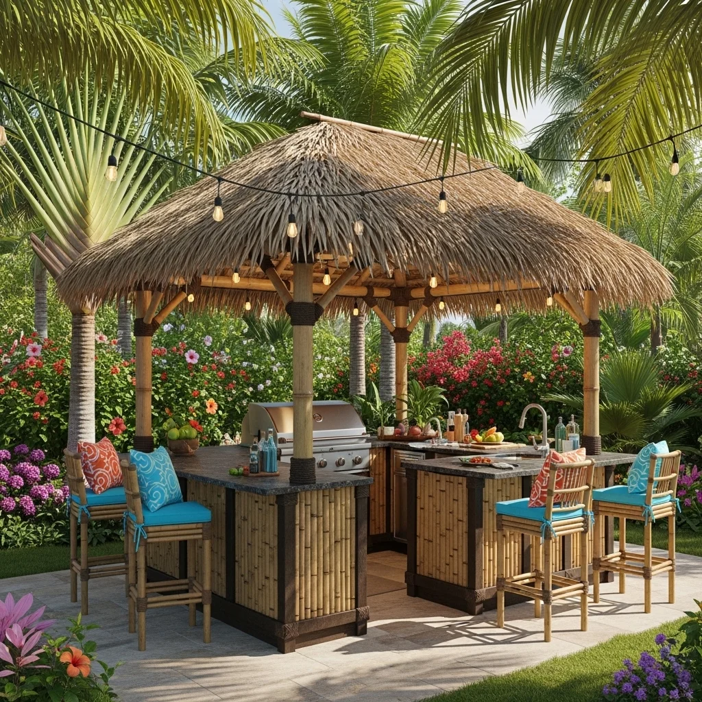  Tropical Tiki Hut Grill Paradise