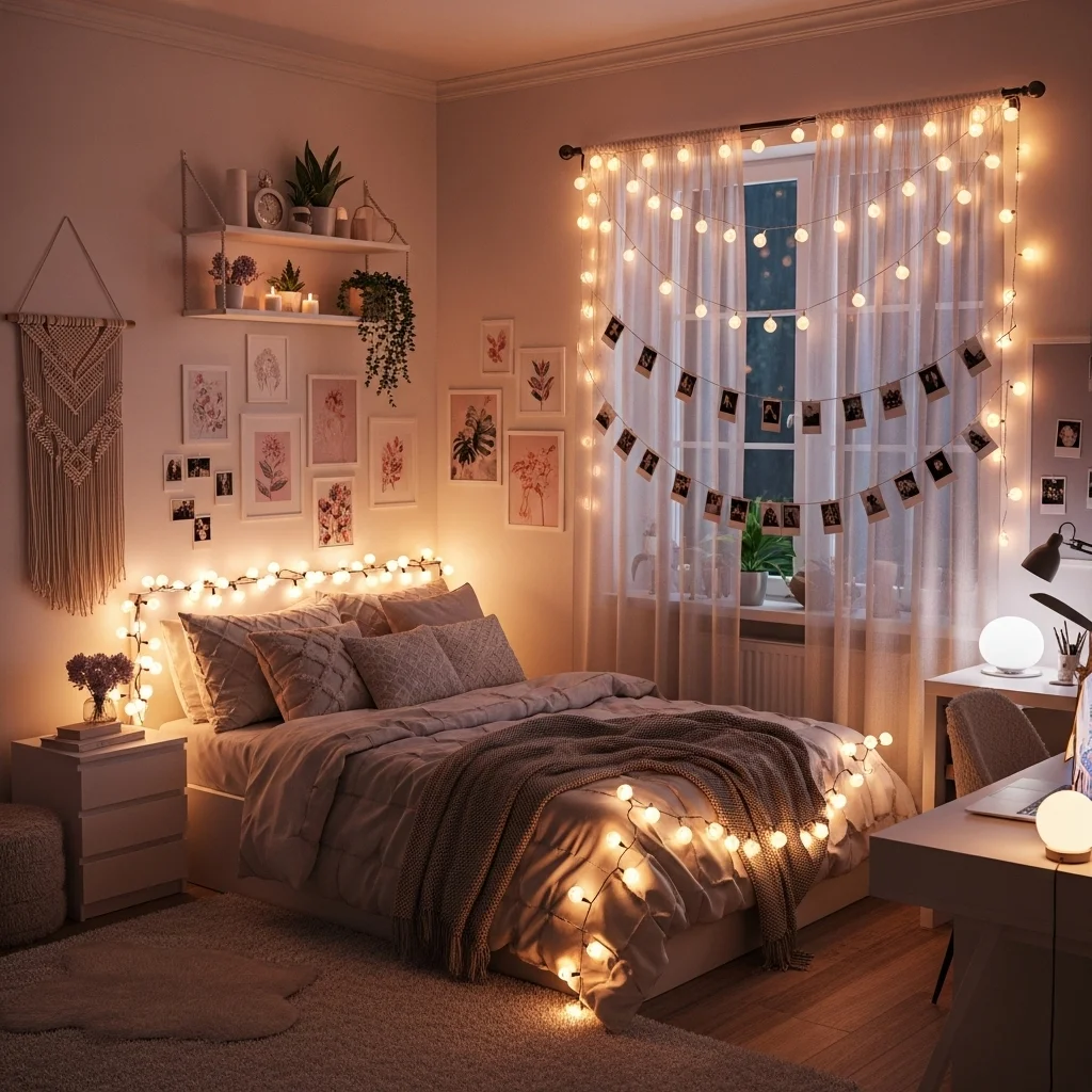 Try String Lights for Warmth and Magic
