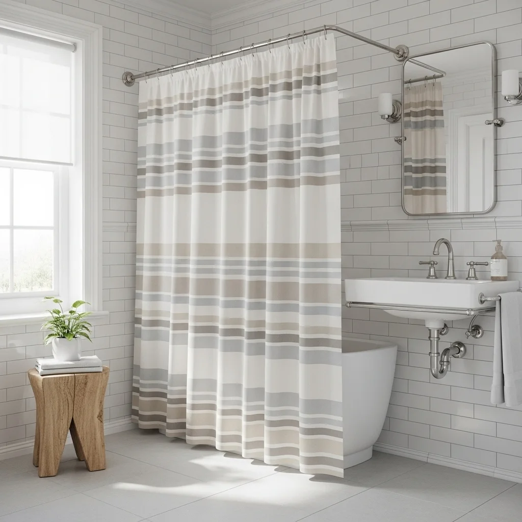 Try a Striped Curtain for Timeless, Balanced Style